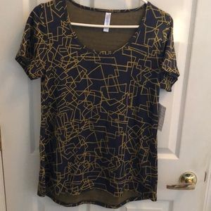 LuLaRoe Abstract Print Tee Sz Small